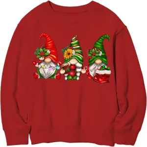 Gnome Christmas Shirt Women Gnome Merry Christmas Sweatshirt Xmas Holiday Tops