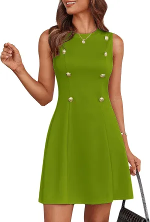 GRACE KARIN Women's Cocktail Mini Dresses Sleeveless Casual 2025 Summer Dress Elegant Formal Dresses