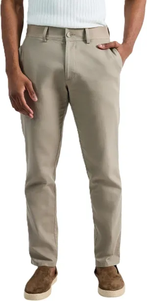Haggar Men's Comfort Luxe Straight Fit Flat Front Linen Casual Pant