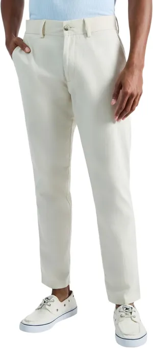 Haggar Men's Comfort Luxe Straight Fit Flat Front Linen Casual Pant