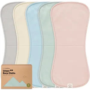 KeaBabies 5-Pack Organic Burp Cloths Baby Girl, Boy - Extra Large, Absorbent Baby Burp Cloths, Soft Burping Cloths for Babies, Newborn Burp Clothes, Cotton Burp Rags, Neutral Thick Burp Cloth (Dawn)