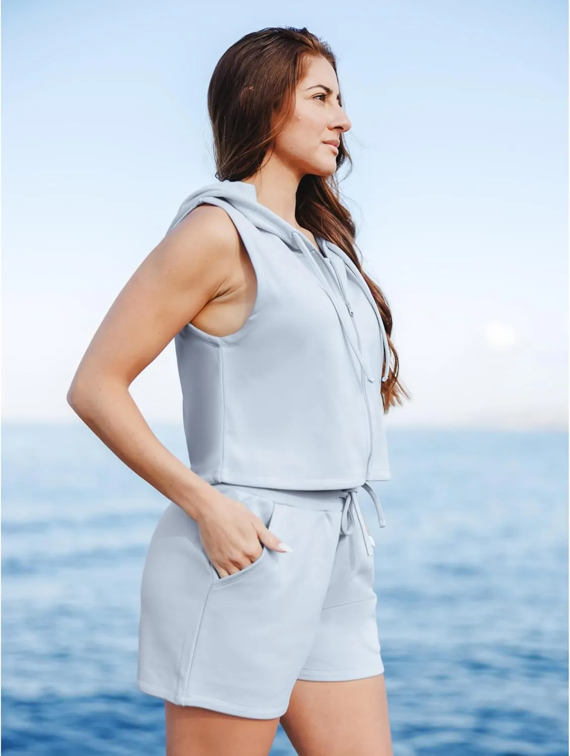 Kindred Bravely Women’s French Terry On The Go Shorts | Stretchy Pregnancy Bottoms