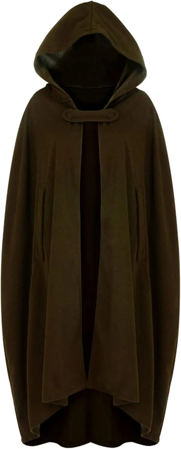 Kuluzego Womens Cardigan Front Cloak Jacket Hoods Cape Shawl Wraps Trench Coats for Women Fall Winter Cloak 2025 Fashion Y2K