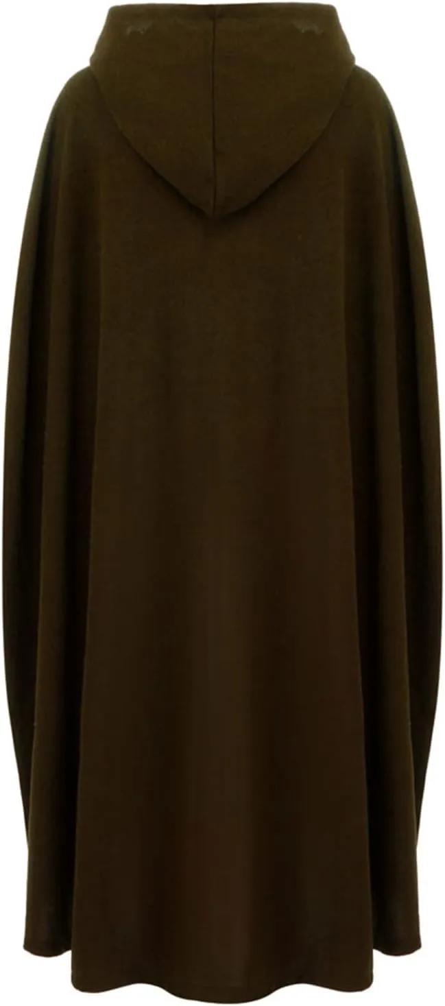 Kuluzego Womens Cardigan Front Cloak Jacket Hoods Cape Shawl Wraps Trench Coats for Women Fall Winter Cloak 2025 Fashion Y2K