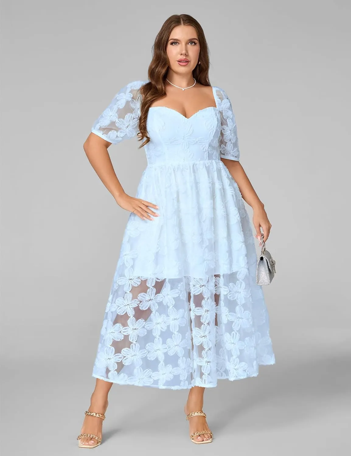 Lace Dresses for Women Wedding Guest Cocktail Semi Formal Party Evening Floral Dresses