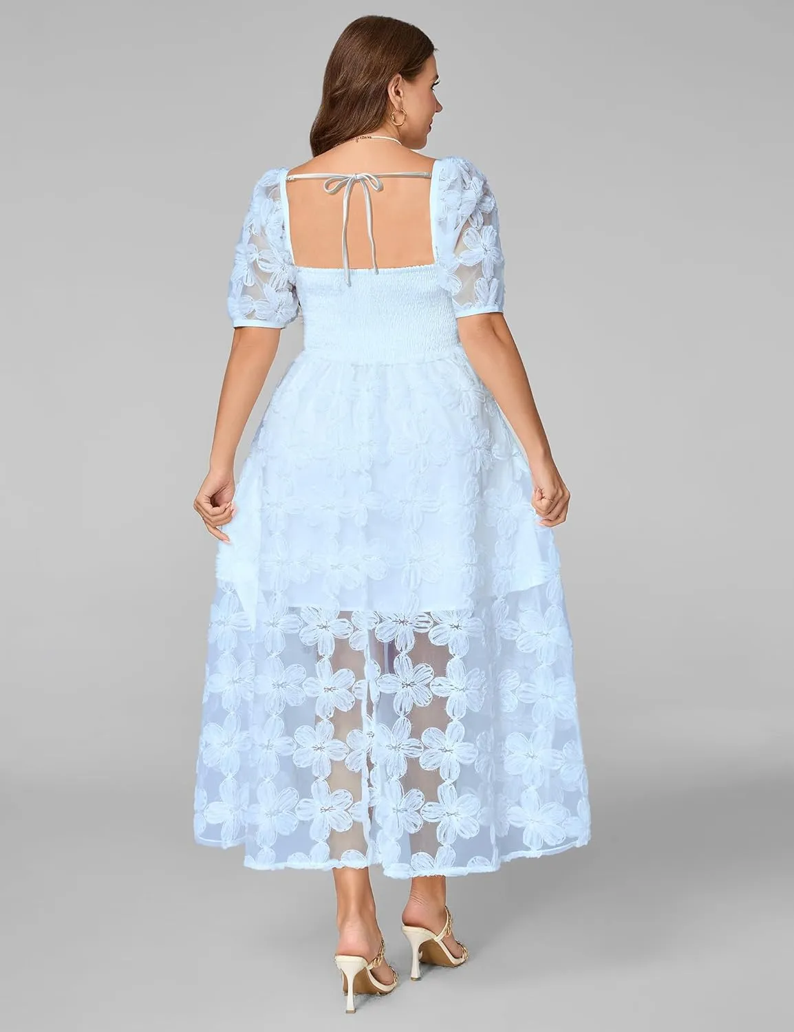 Lace Dresses for Women Wedding Guest Cocktail Semi Formal Party Evening Floral Dresses