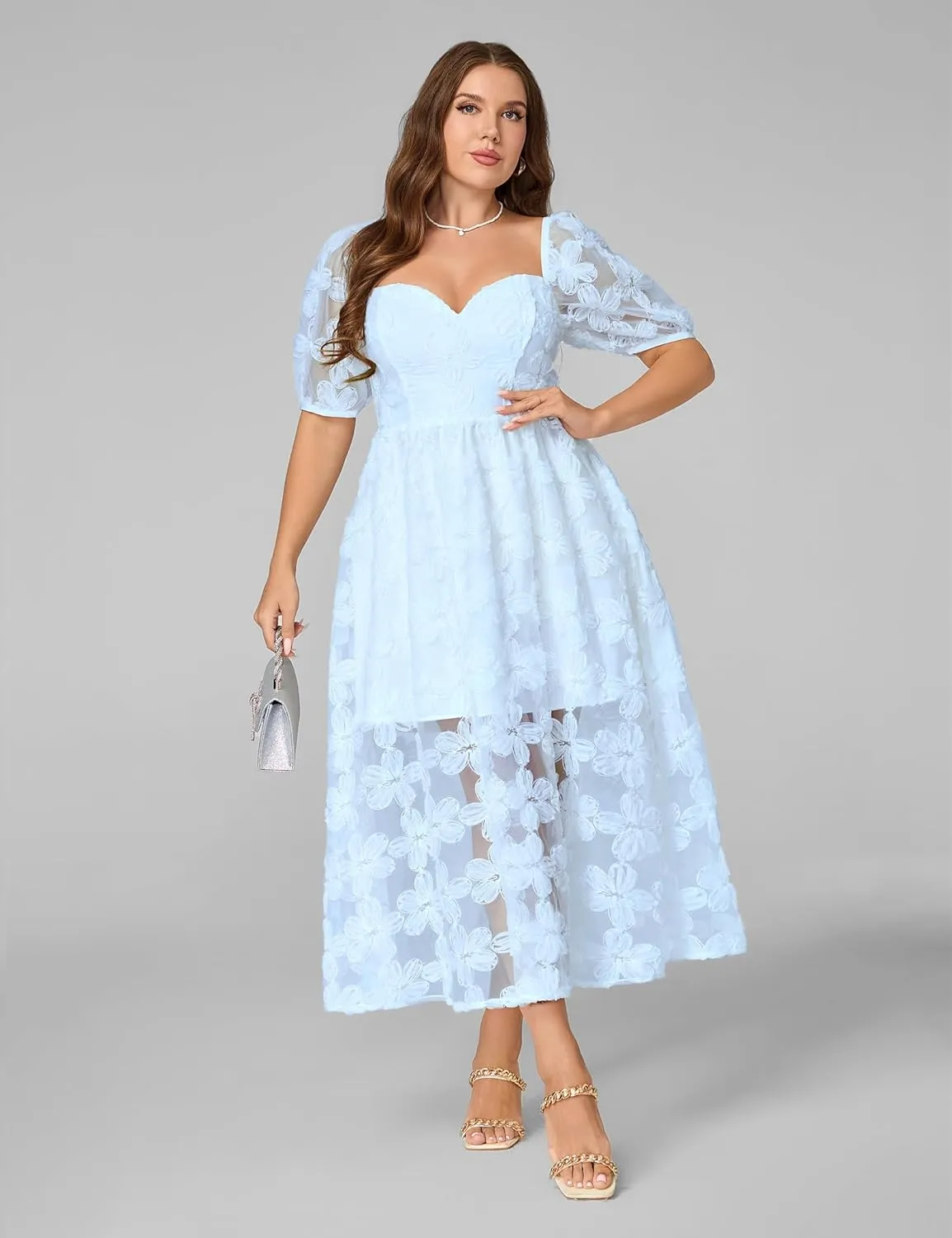 Lace Dresses for Women Wedding Guest Cocktail Semi Formal Party Evening Floral Dresses