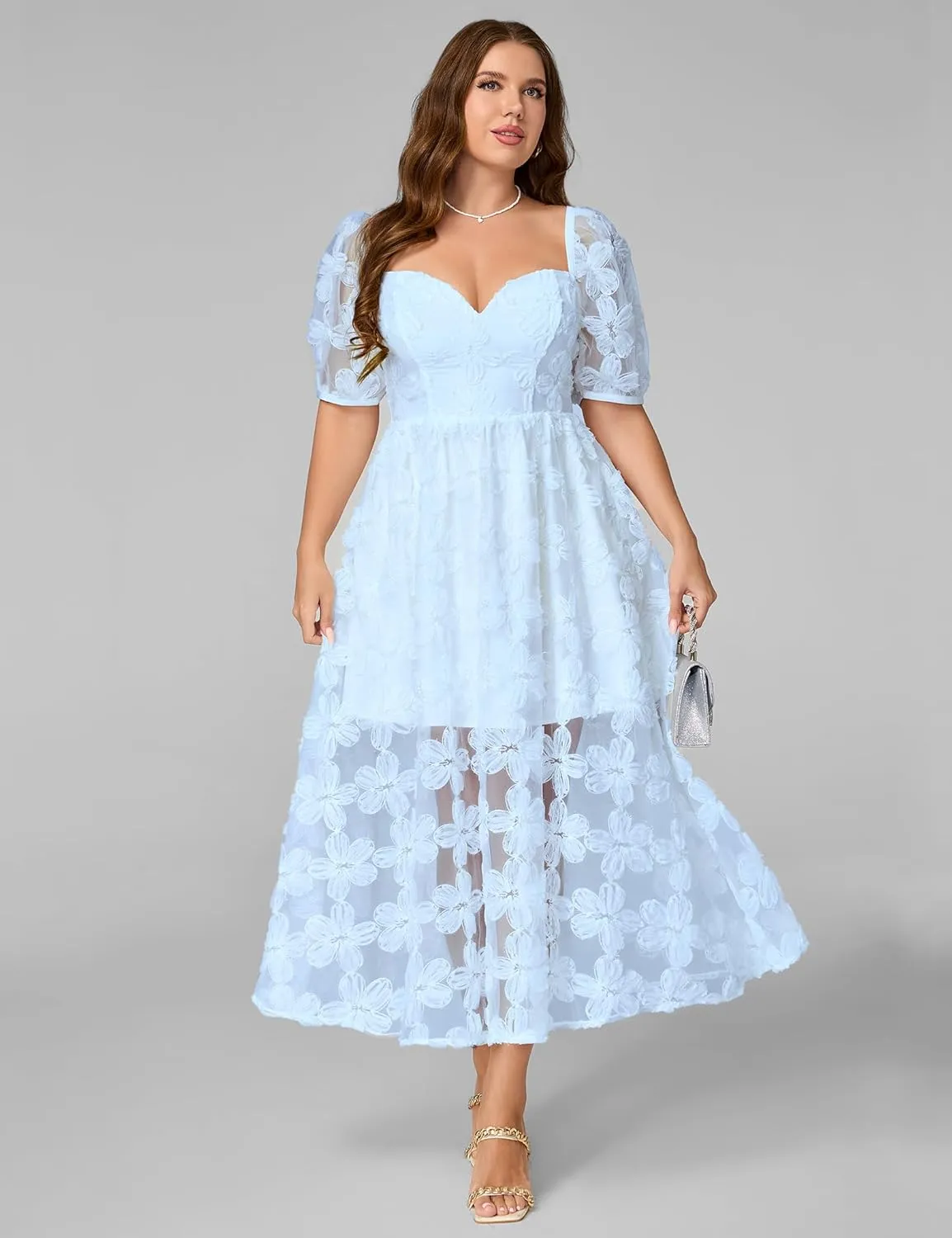 Lace Dresses for Women Wedding Guest Cocktail Semi Formal Party Evening Floral Dresses