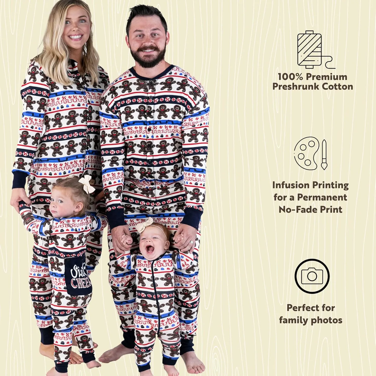 Lazy One Flapjacks, Matching Christmas Pajamas for The Dog, Baby & Kids, Teens, and Adults