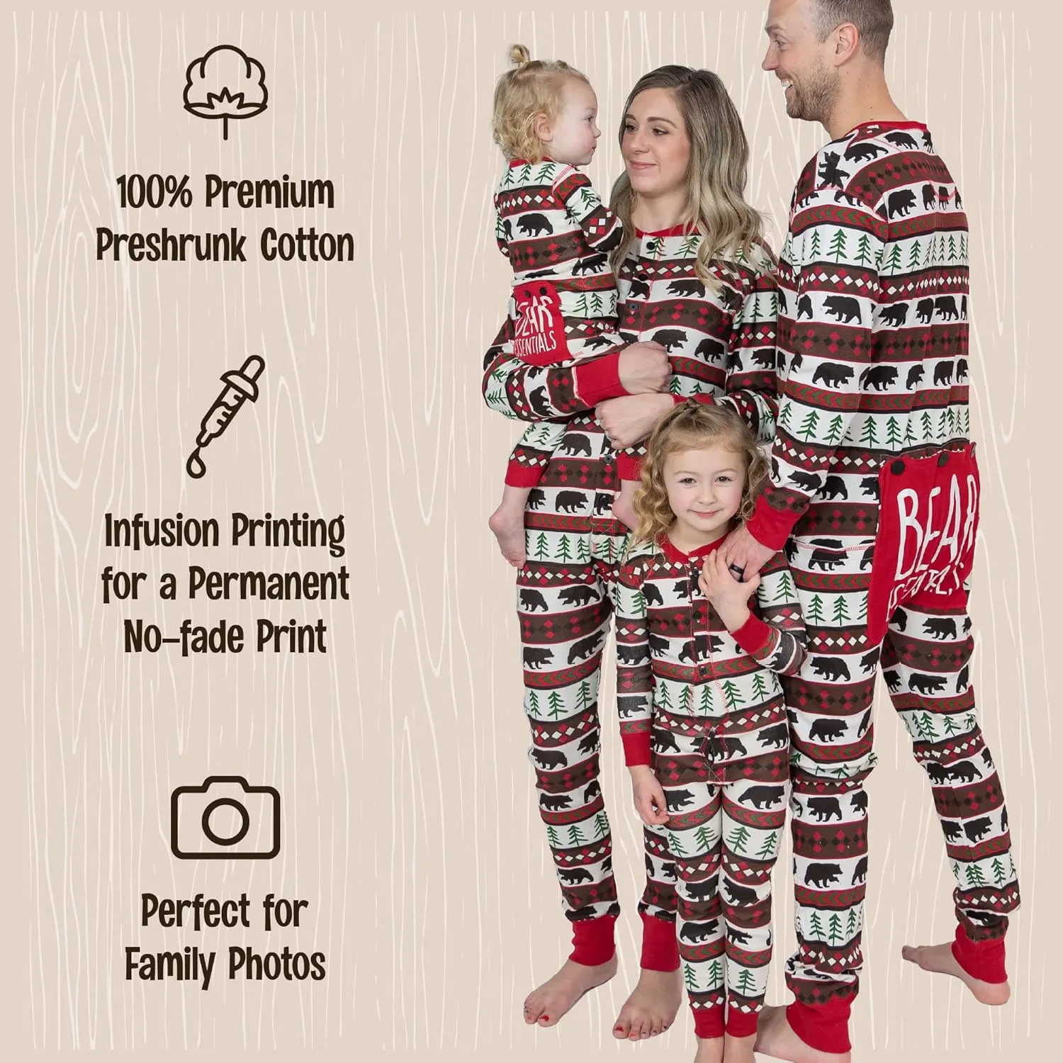 Lazy One Flapjacks, Matching Christmas Pajamas for The Dog, Baby & Kids, Teens, and Adults