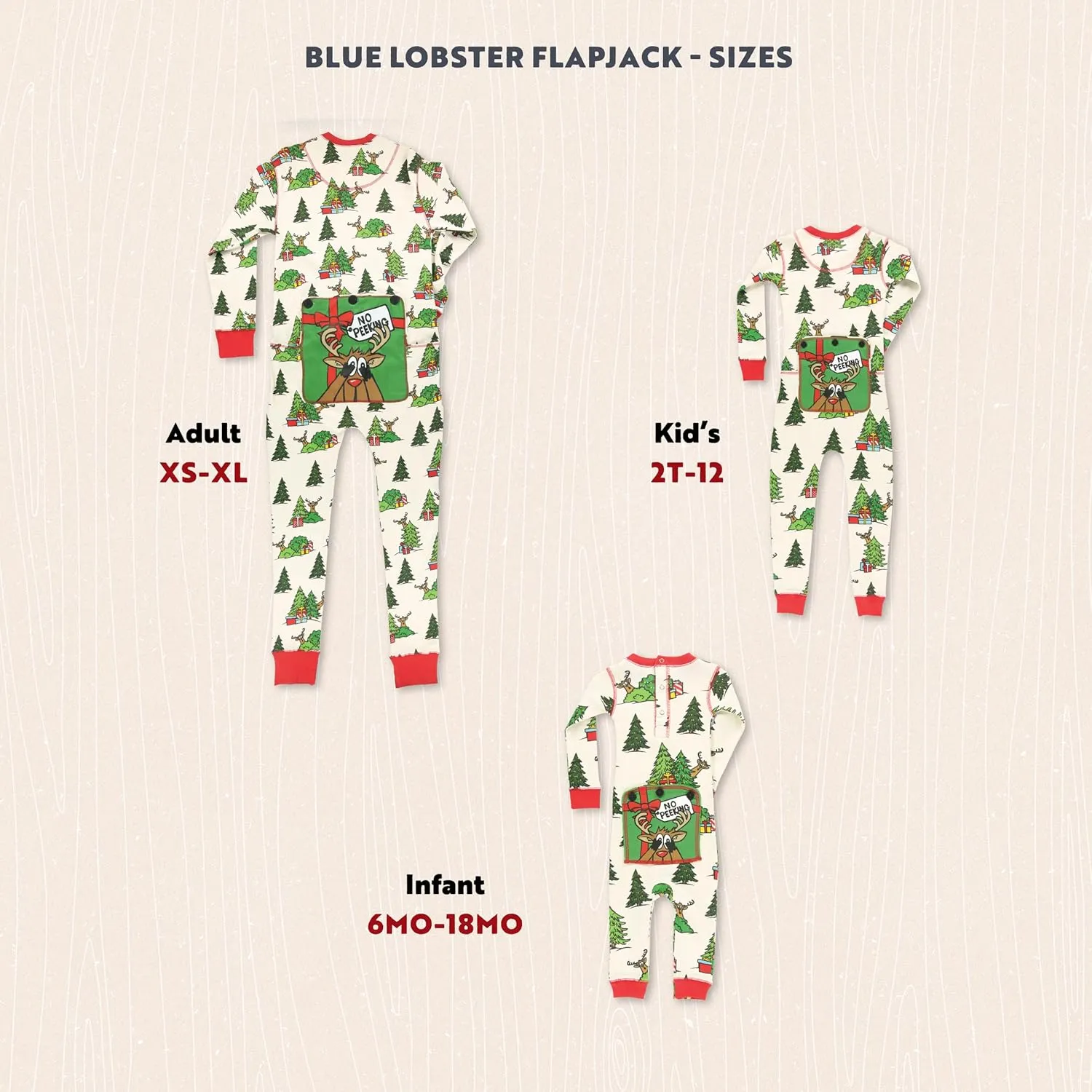 Lazy One Flapjacks, Matching Christmas Pajamas for The Dog, Baby & Kids, Teens, and Adults