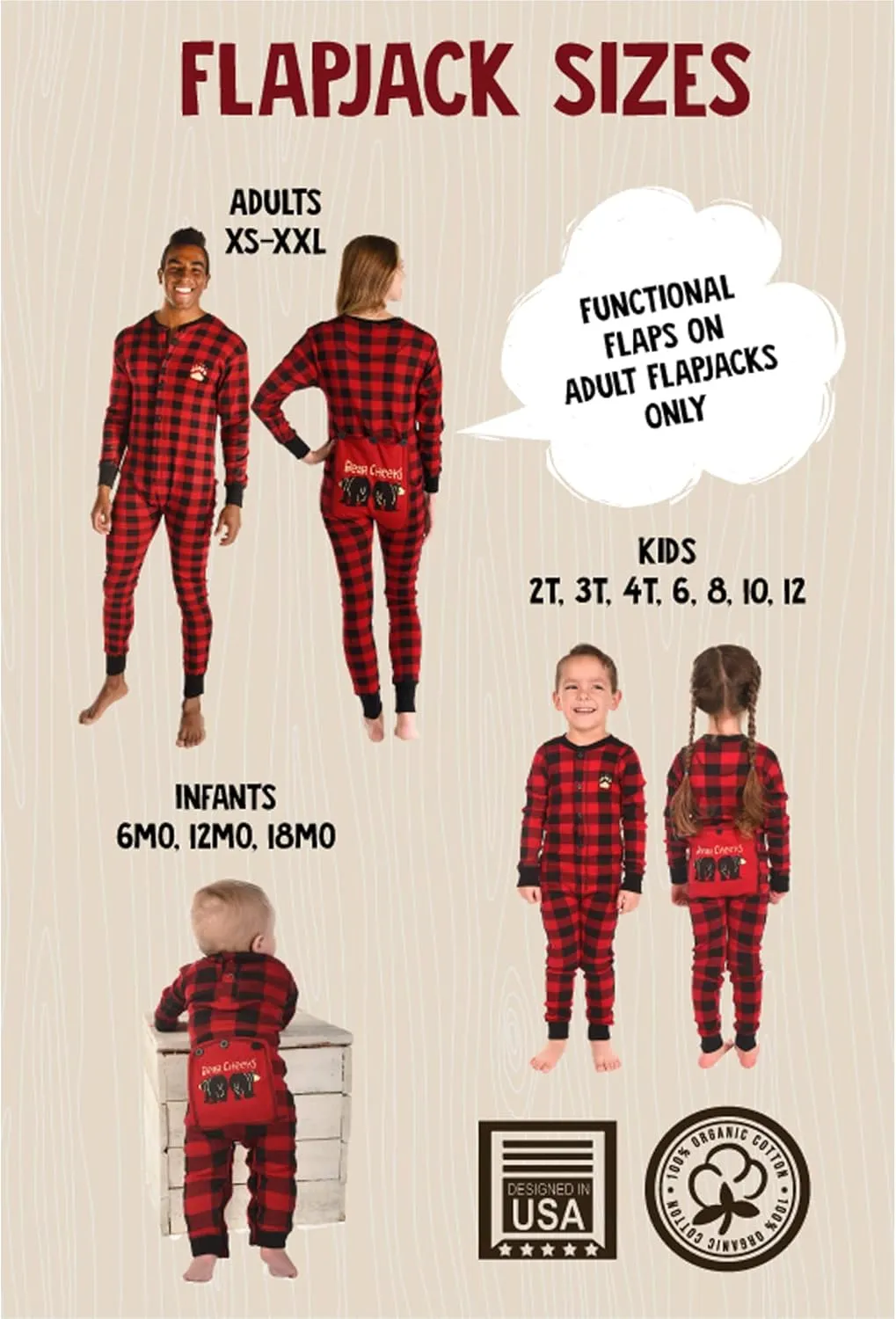 Lazy One Flapjacks, Matching Pajamas for The Dog, Baby, Kids, Teens, and Adults