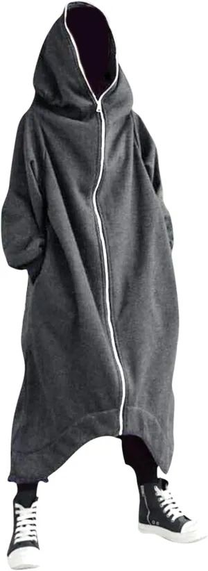 LCMTWX Men's Hooded Fleece Sweatshirt Large Size Sweater Jacket With Zip Pockets Graphic Drawstring Pullover Long Sleeve