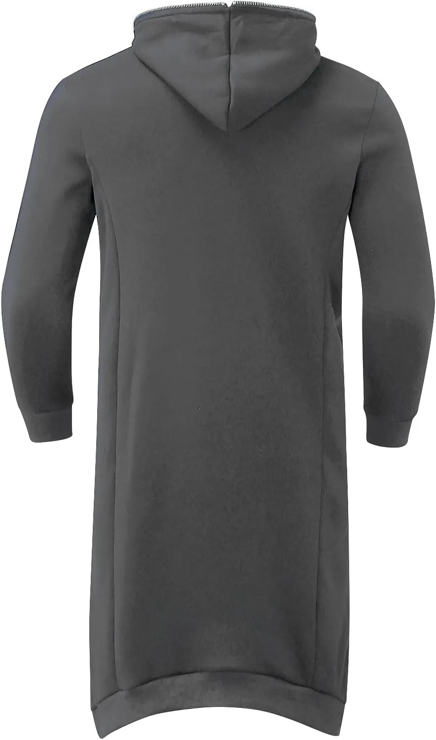 LCMTWX Men's Hooded Fleece Sweatshirt Large Size Sweater Jacket With Zip Pockets Graphic Drawstring Pullover Long Sleeve