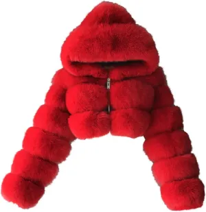 LCMTWX Trench Coat for Women 2023 Furry Women Long Jacket Faux Sleeve Short Warm Women's Coat Cropped Jacket Puffer