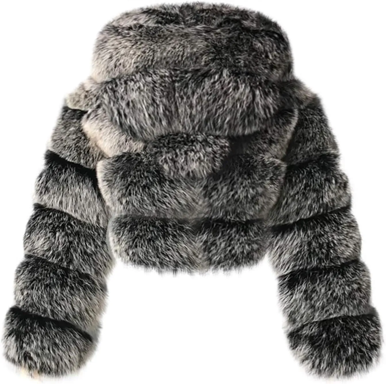 LCMTWX Trench Coat for Women 2023 Furry Women Long Jacket Faux Sleeve Short Warm Women's Coat Cropped Jacket Puffer