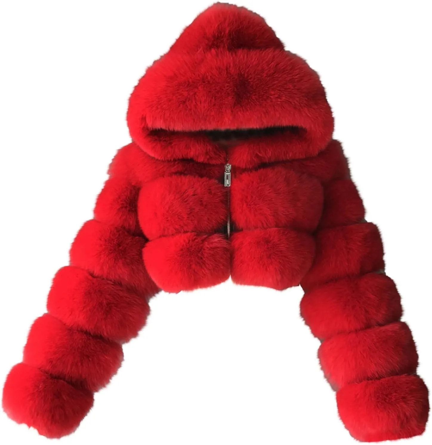 LCMTWX Trench Coat for Women 2023 Furry Women Long Jacket Faux Sleeve Short Warm Women's Coat Cropped Jacket Puffer