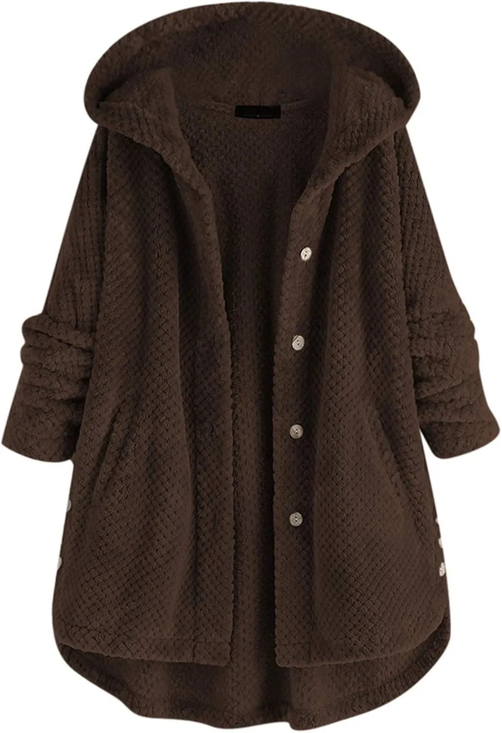 LCMTWX Womens 2023 Winter Fuzzy Fleece Jacket Fleece Sleeve Plus Size Women Women's Coat Solid Oversized Fuzzy Fleece