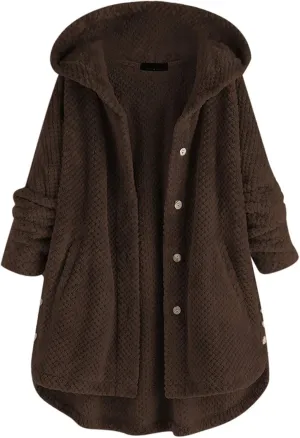 LCMTWX Womens 2023 Winter Fuzzy Fleece Jacket Fleece Sleeve Plus Size Women Women's Coat Solid Oversized Fuzzy Fleece