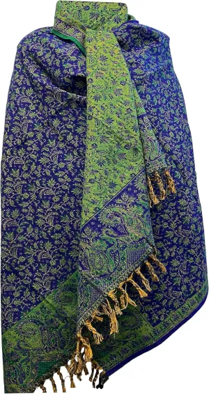 LUXURY BLUE GREEN FLORAL HANDMADE BLACK BEIGE FASHION Scarf Yak Wool comfortable soft scarf Shawl Blanket stole unisex Travel Wrap Meditation Soft gift for her
