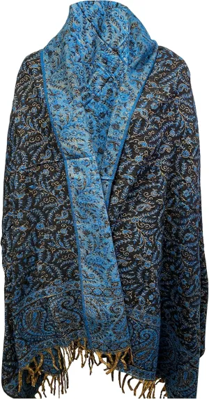 LUXURY YAK WOOL SHAWL FLORAL PAISLEY PREMIUM QUALITY MAROON BLUE BLACK COLOUR FASHION SCARF OVERSIZE Shawl YOGA Blanket stole unisex Travel Wrap Meditation Soft gift for her