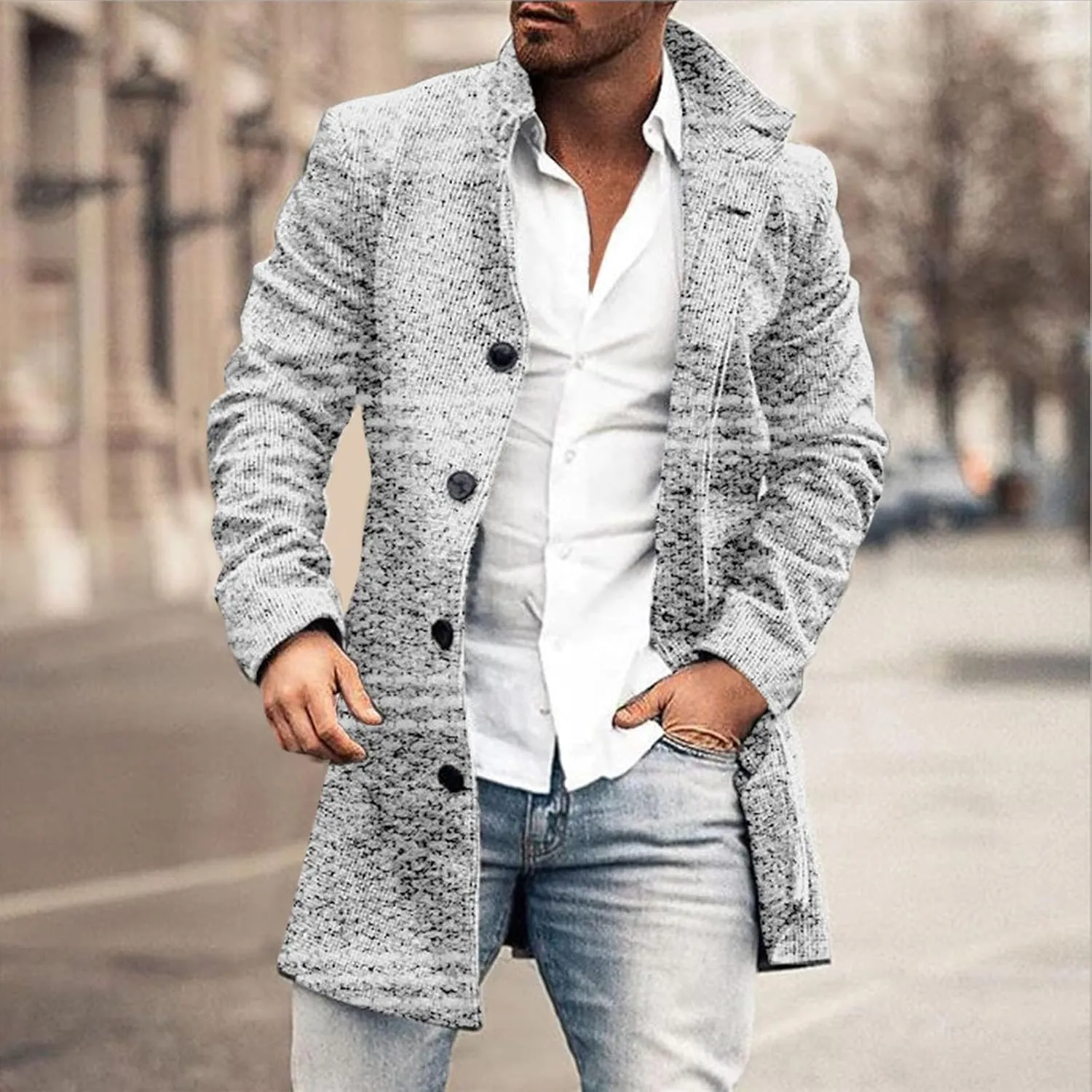 Men Winter Jacket Winter Casual Solid Colour Simple Sports Pocket Embroidery Jacket Baseball Jacket Coat