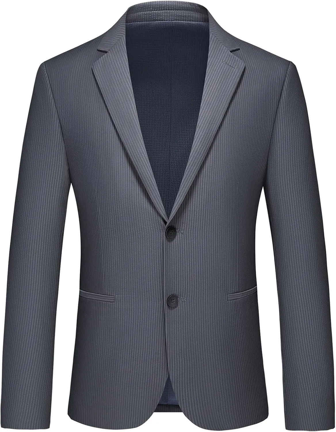 Men's Casual Slim Fit Suit Blazer Jacket One Button Lightweight Sport Coats Formal Dress Daily Business Suit Jacket