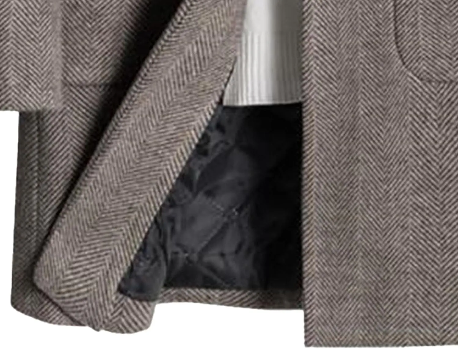 Men's Classic Blend Trench Overcoat Single Breasted Slim Business Pea Coats Winter Lapel Windbreaker Jacket
