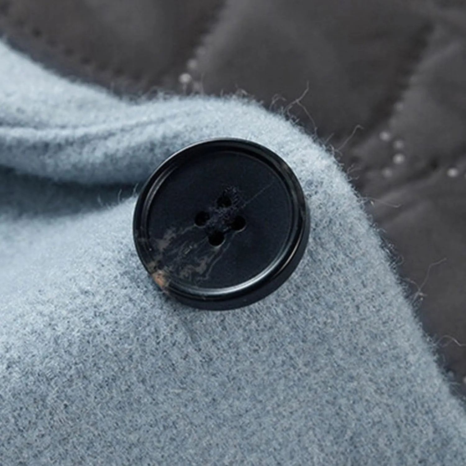 Men's Classic Blend Trench Overcoat Single Breasted Slim Business Pea Coats Winter Lapel Windbreaker Jacket