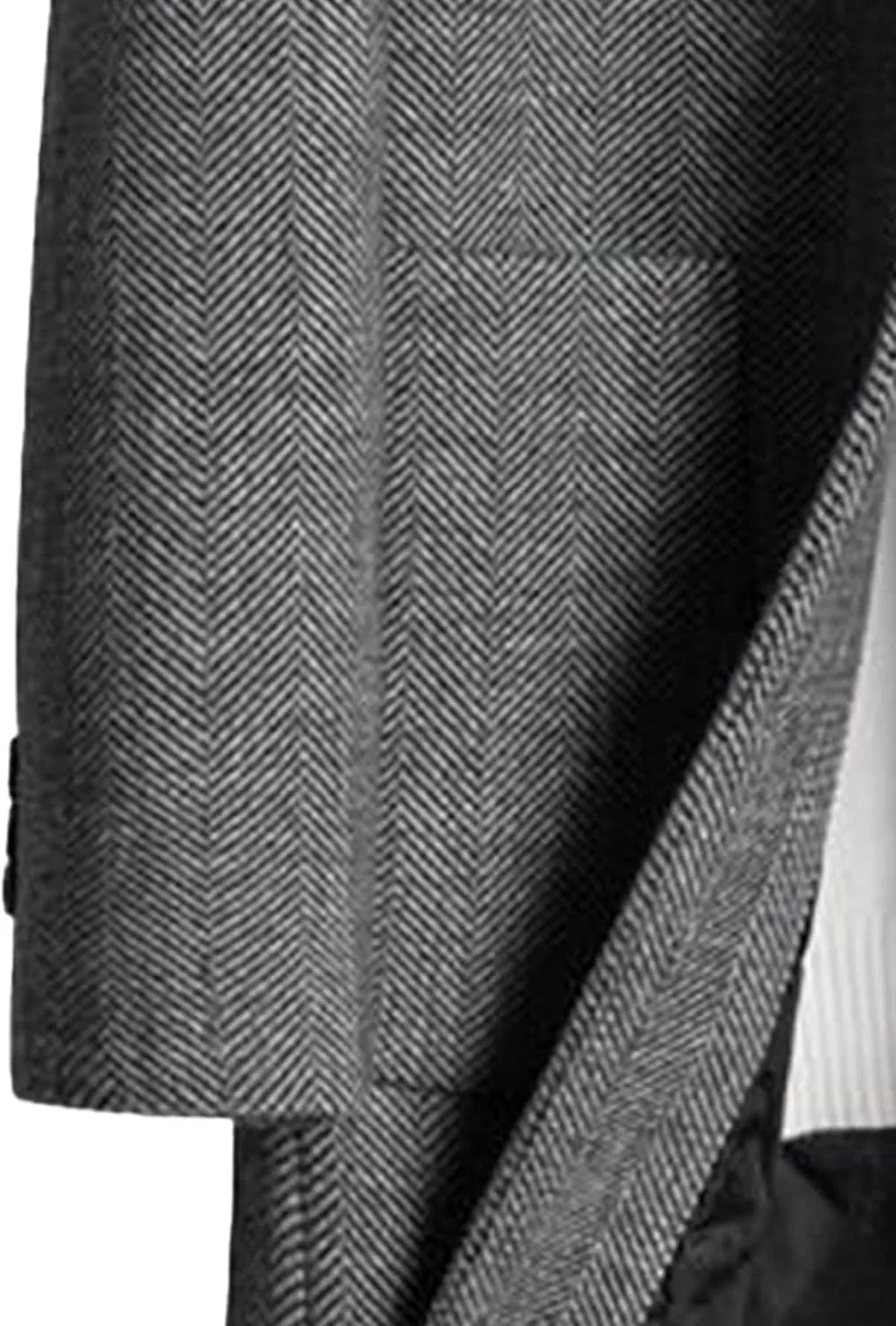 Men's Classic Blend Trench Overcoat Single Breasted Slim Business Pea Coats Winter Lapel Windbreaker Jacket