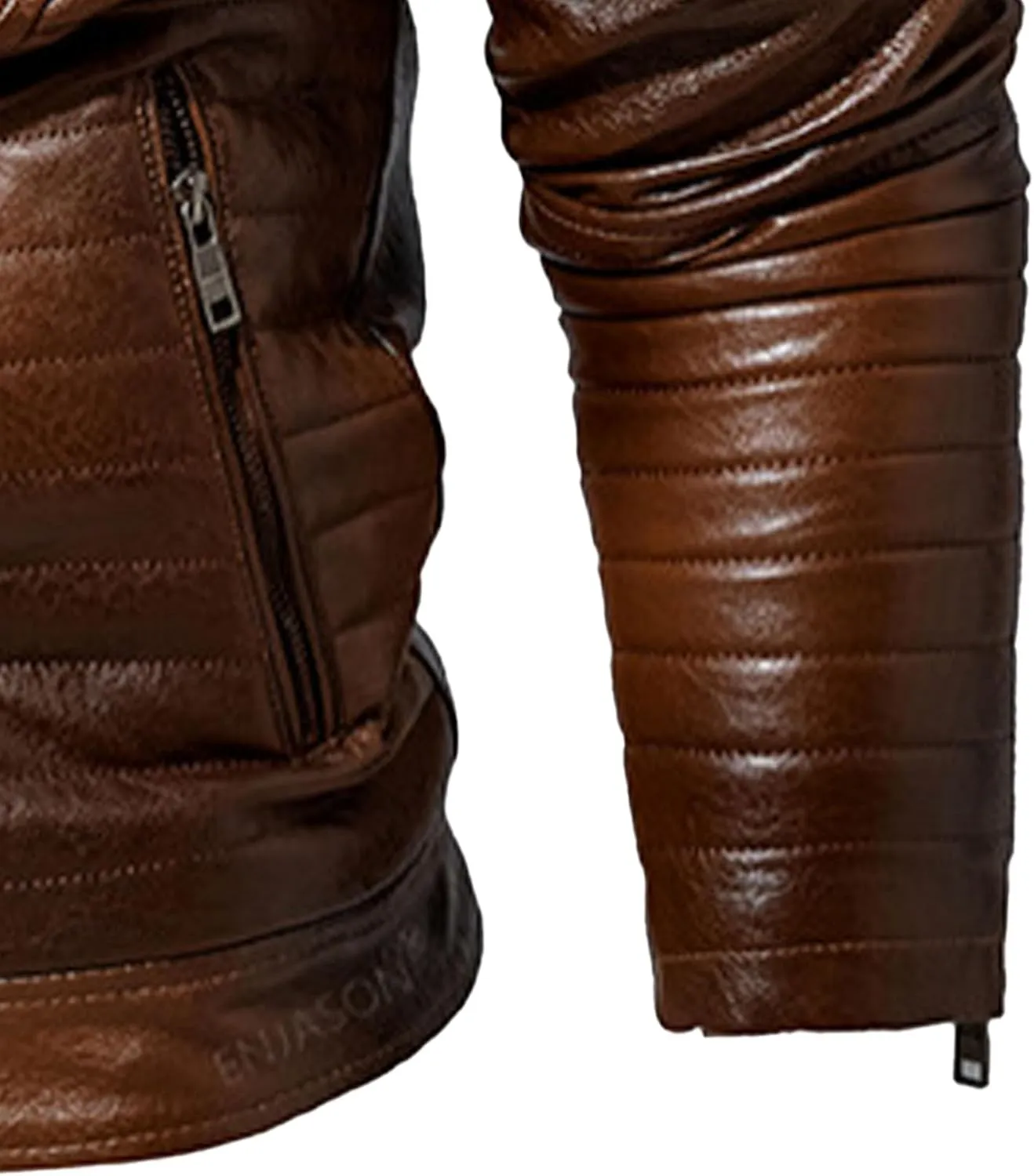 Men's Moto Winter Leather Jacket Male Winter Warmth Biker PU Outwear Retro Punk Lapel Sherpa Lined Leathers Coat
