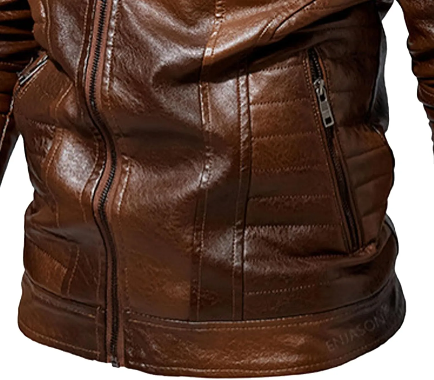 Men's Moto Winter Leather Jacket Male Winter Warmth Biker PU Outwear Retro Punk Lapel Sherpa Lined Leathers Coat