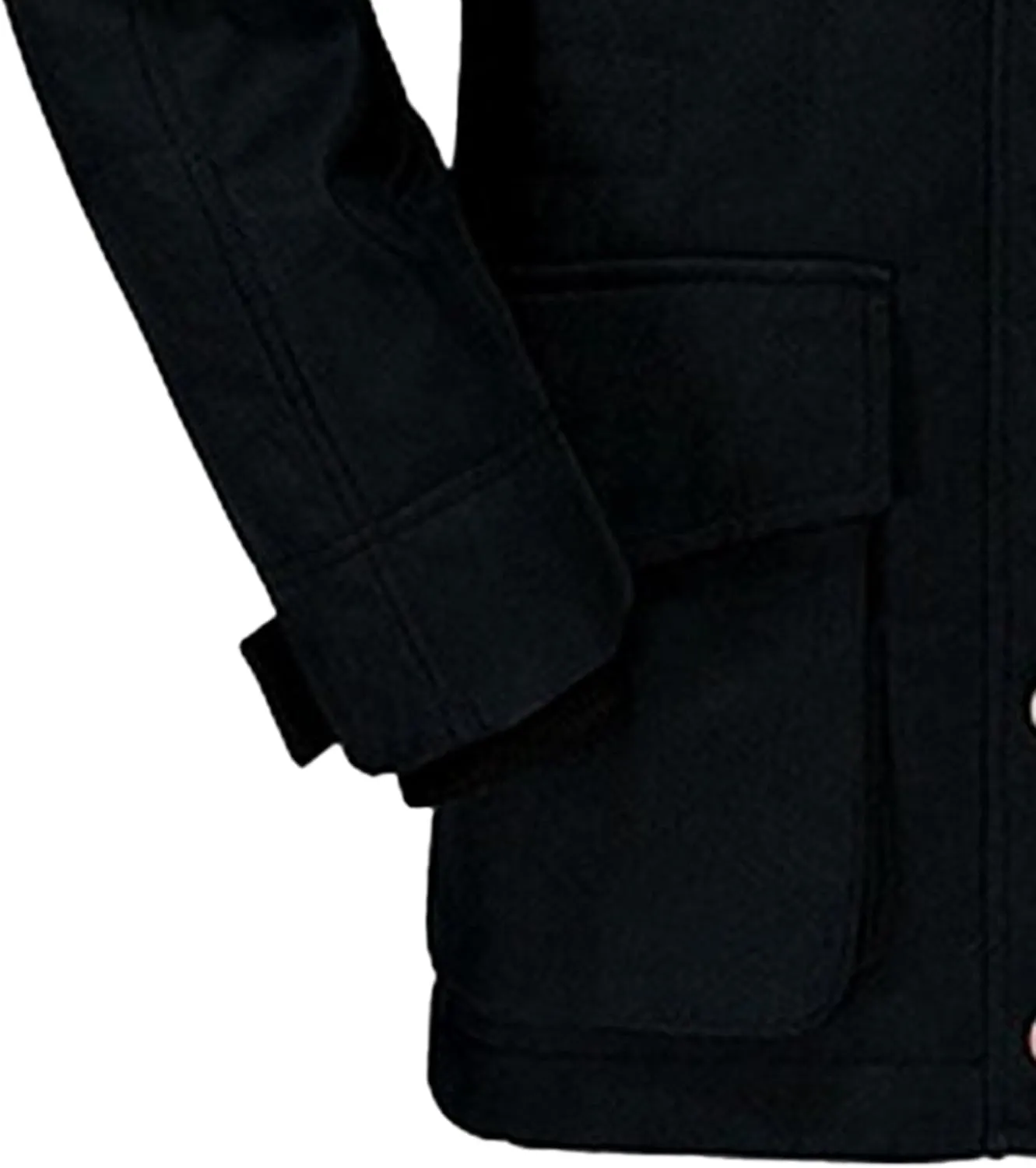 Men's Thicken Warm Winter Parka Fashion Fleece Thick Warmth Coat Windproof Sherpa Lined Hooded Windbreaker Coat