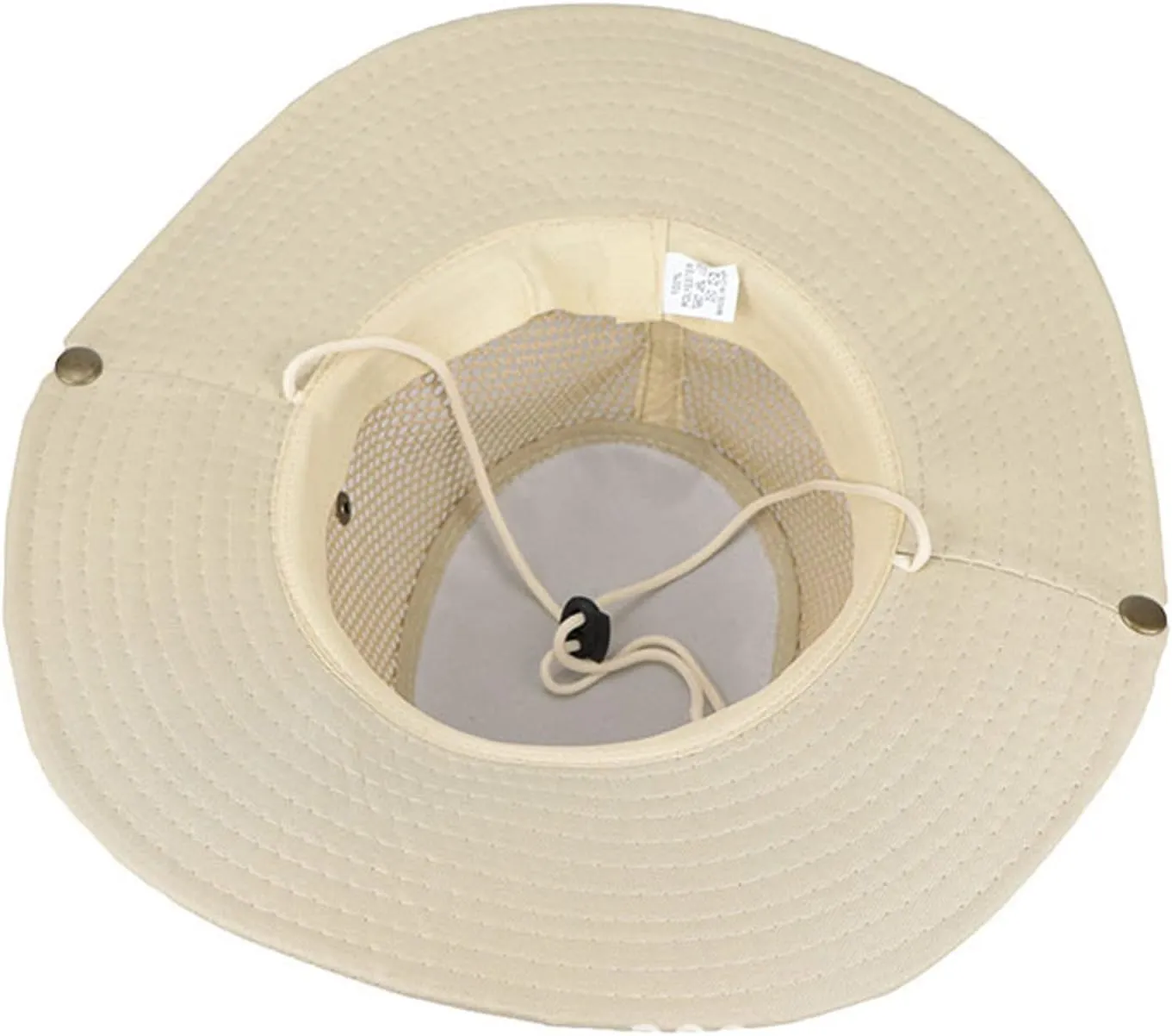 Mesh Solid Sun Wide Brim Hat Panama Fedora Hat Drawstring Foldable Lightweight Fishing Hat Classic Adjustable