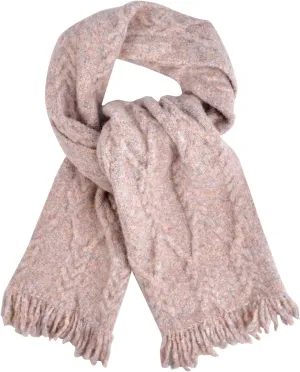 MissShorthair Womens Soft Cashmere Shawls and Wraps for Winter Cable Knit Scarves Chunky Long Scarf Cold Weather Warmth