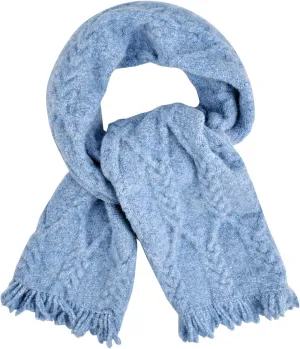 MissShorthair Womens Soft Cashmere Shawls and Wraps for Winter Cable Knit Scarves Chunky Long Scarf Cold Weather Warmth