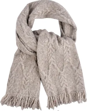 MissShorthair Womens Soft Cashmere Shawls and Wraps for Winter Cable Knit Scarves Chunky Long Scarf Cold Weather Warmth