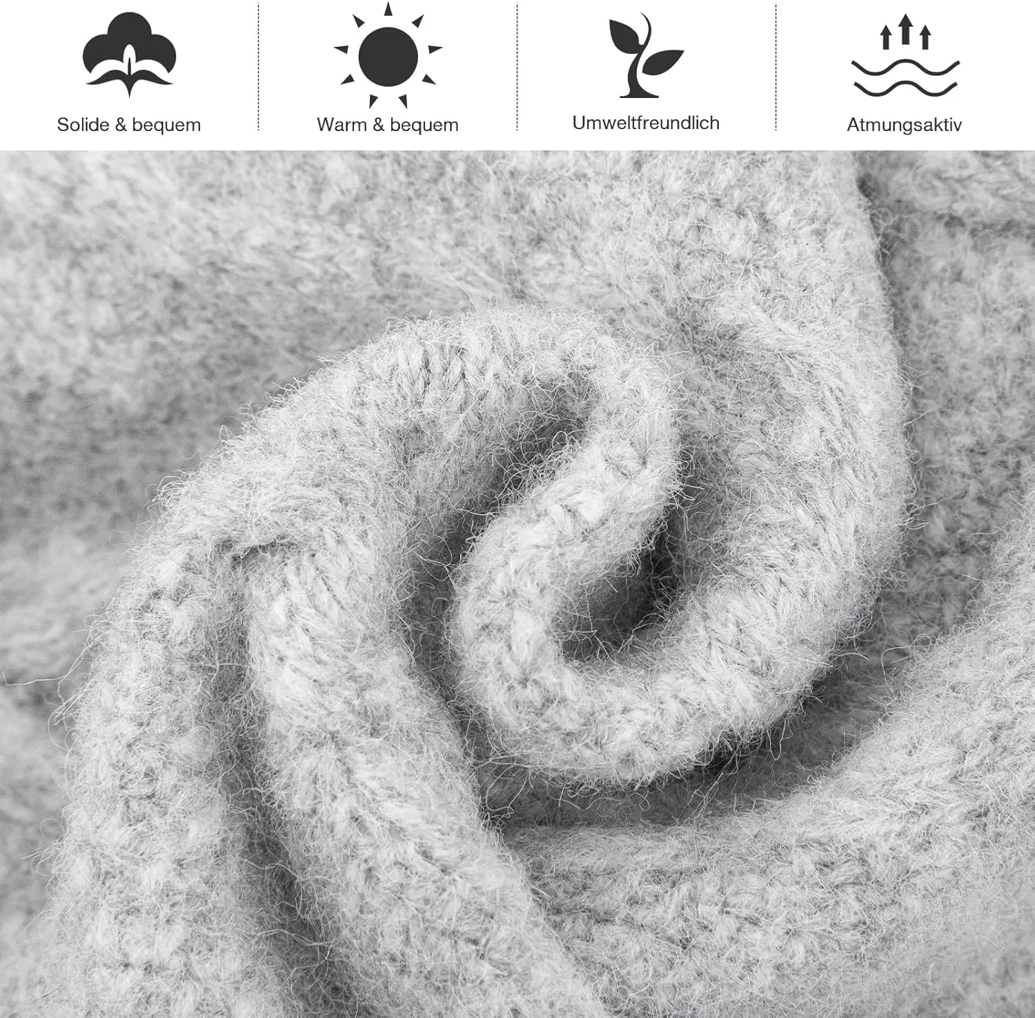MissShorthair Womens Soft Cashmere Shawls and Wraps for Winter Cable Knit Scarves Chunky Long Scarf Cold Weather Warmth