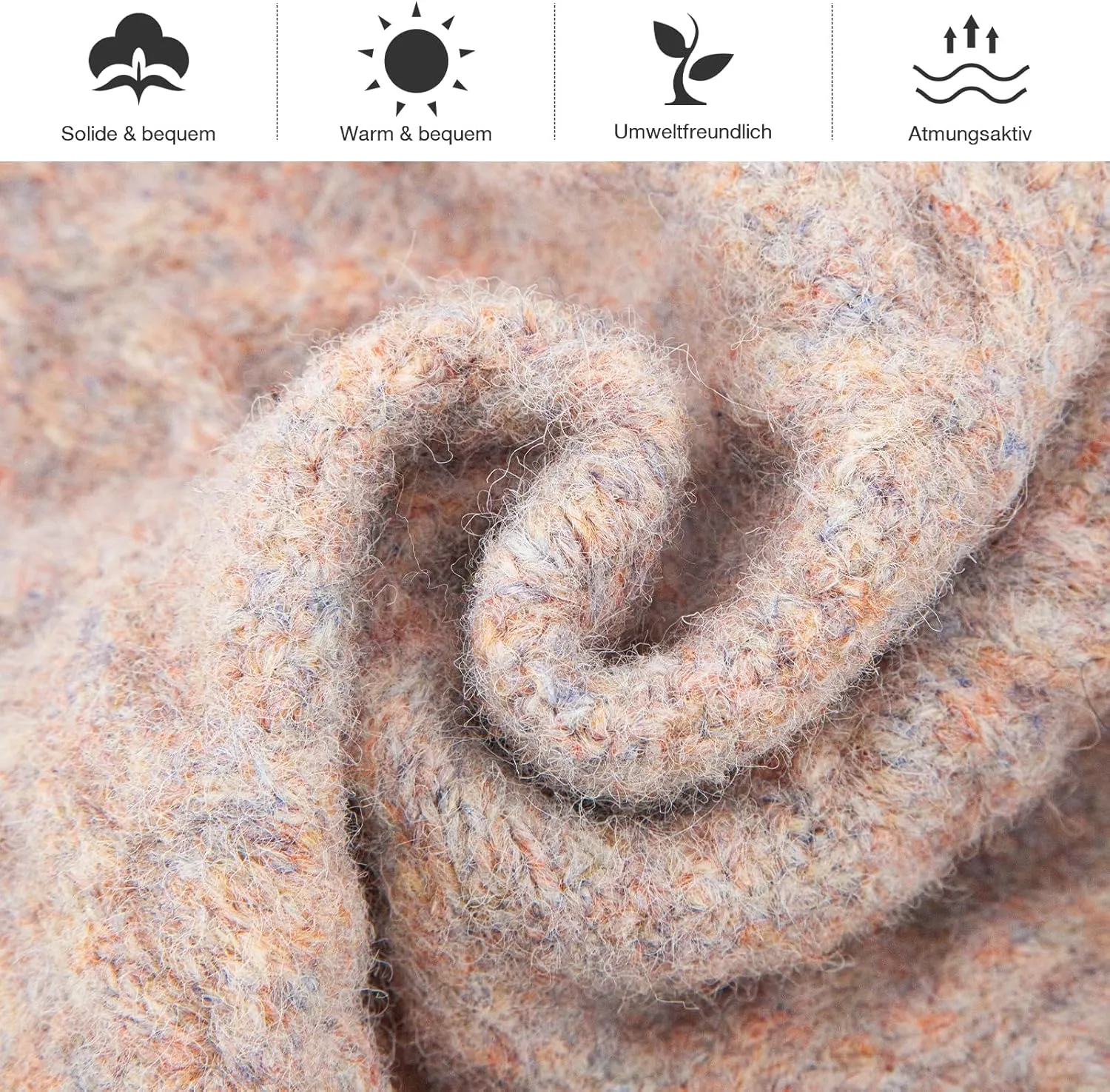 MissShorthair Womens Soft Cashmere Shawls and Wraps for Winter Cable Knit Scarves Chunky Long Scarf Cold Weather Warmth
