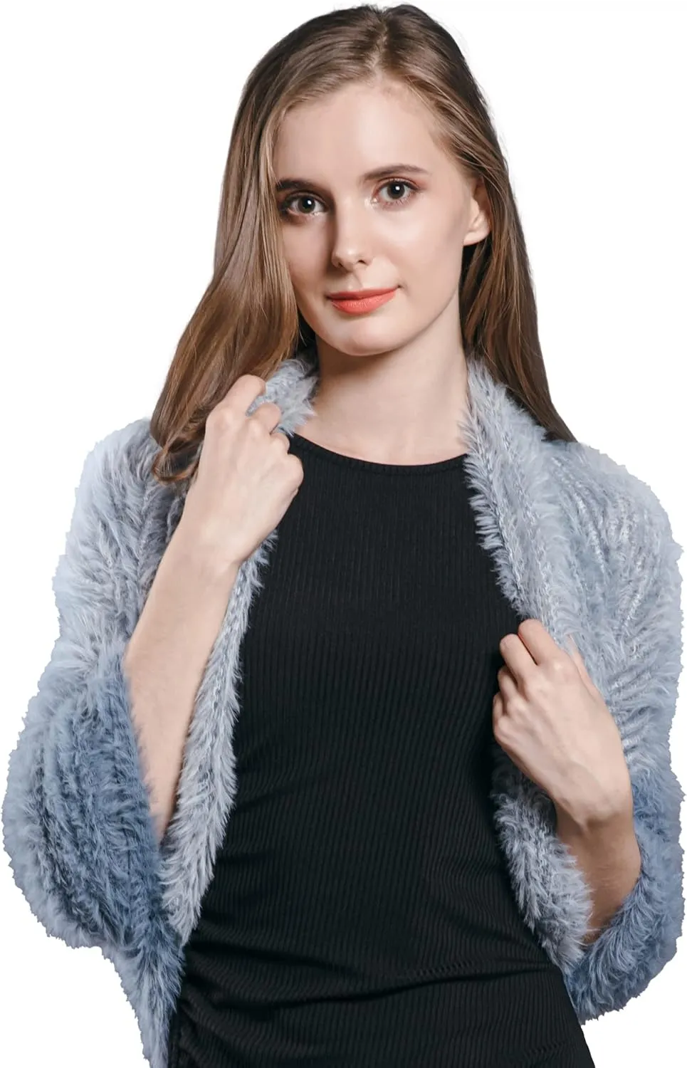 ONE Scarf: Faux Fur Infinity Scarfs or Shawl Wraps for Women Winter Warm, Soft & Fluffy Scarf in Gift Box