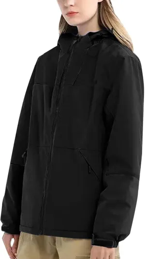 Outdoor Lightweight Jackets for Women, 2025 Cold Weather Rain Coats for Women Hooded Fashion Windbreaker
