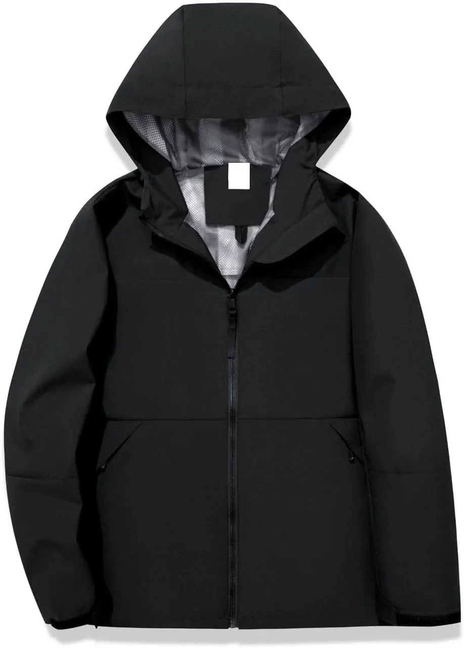 Outdoor Lightweight Jackets for Women, 2025 Cold Weather Rain Coats for Women Hooded Fashion Windbreaker