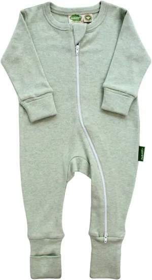 PARADE Organic Snuggle Soft Melange '2-Way' Zipper Romper