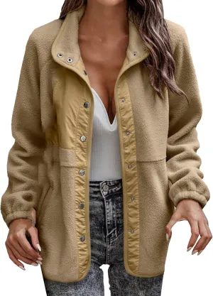 QWENTMTNTY Winter Coats for Women Trendy Cute Fuzzy Lined Warmth Winter Jackets Plus Size Fall Jackets Sherpa Lined Flannel