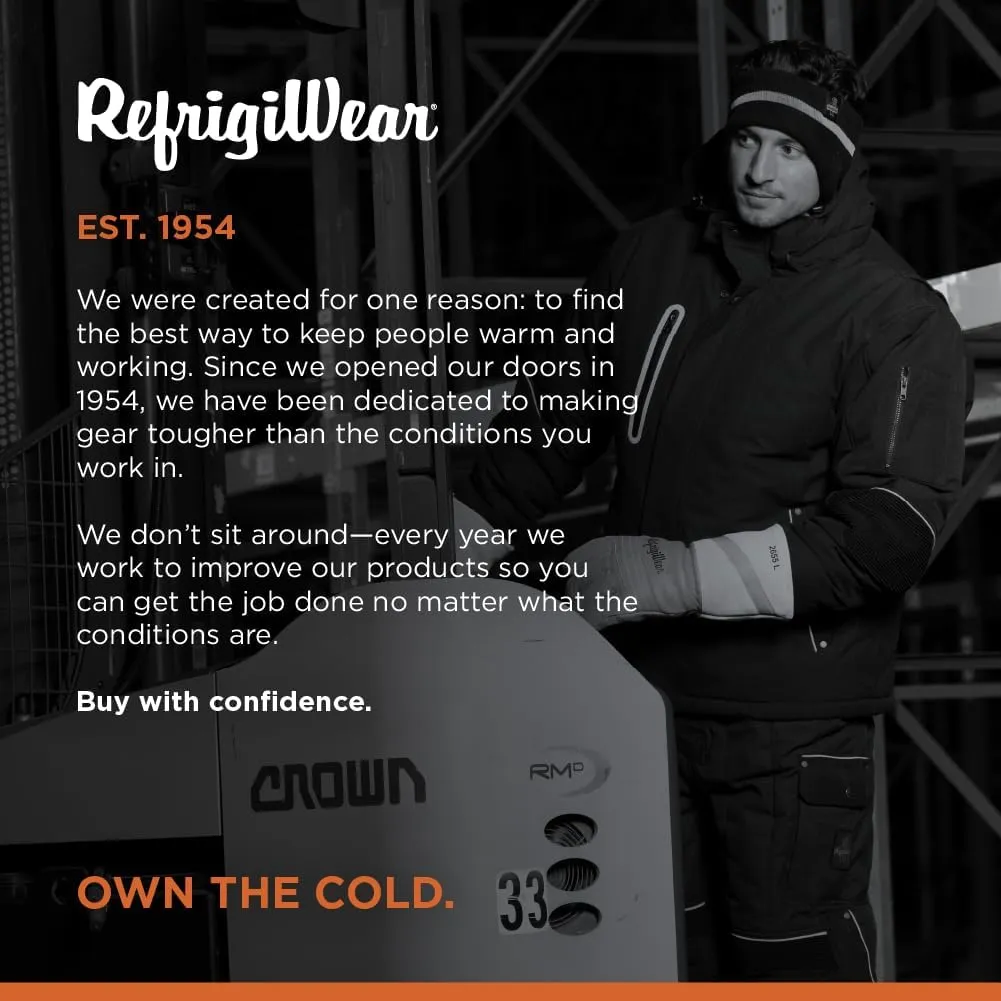 RefrigiWear 54 Gold Hooded Jacket | -54°F Rated, Lightweight Graphene Warmth, Water-Repellent Workwear, S-5XL