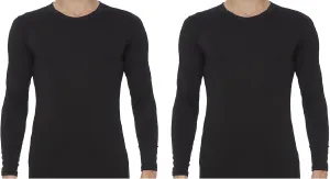 Rocky Mens Thermal Base Layer Top Heavyweight Long John Underwear Shirt Insulated for Outdoor Ski Warmth Extreme Cold Pajamas