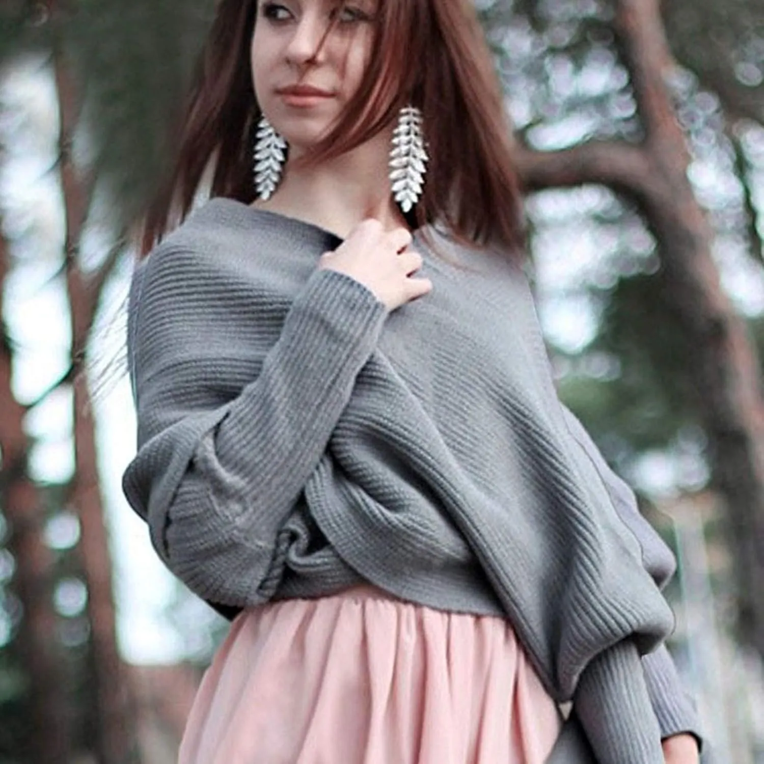 Shawl Wraps for Women Knitted Cable Wrap Sweater for Women Knitted Double Sleeve Scarf Hollow Out Crochet Shrugs