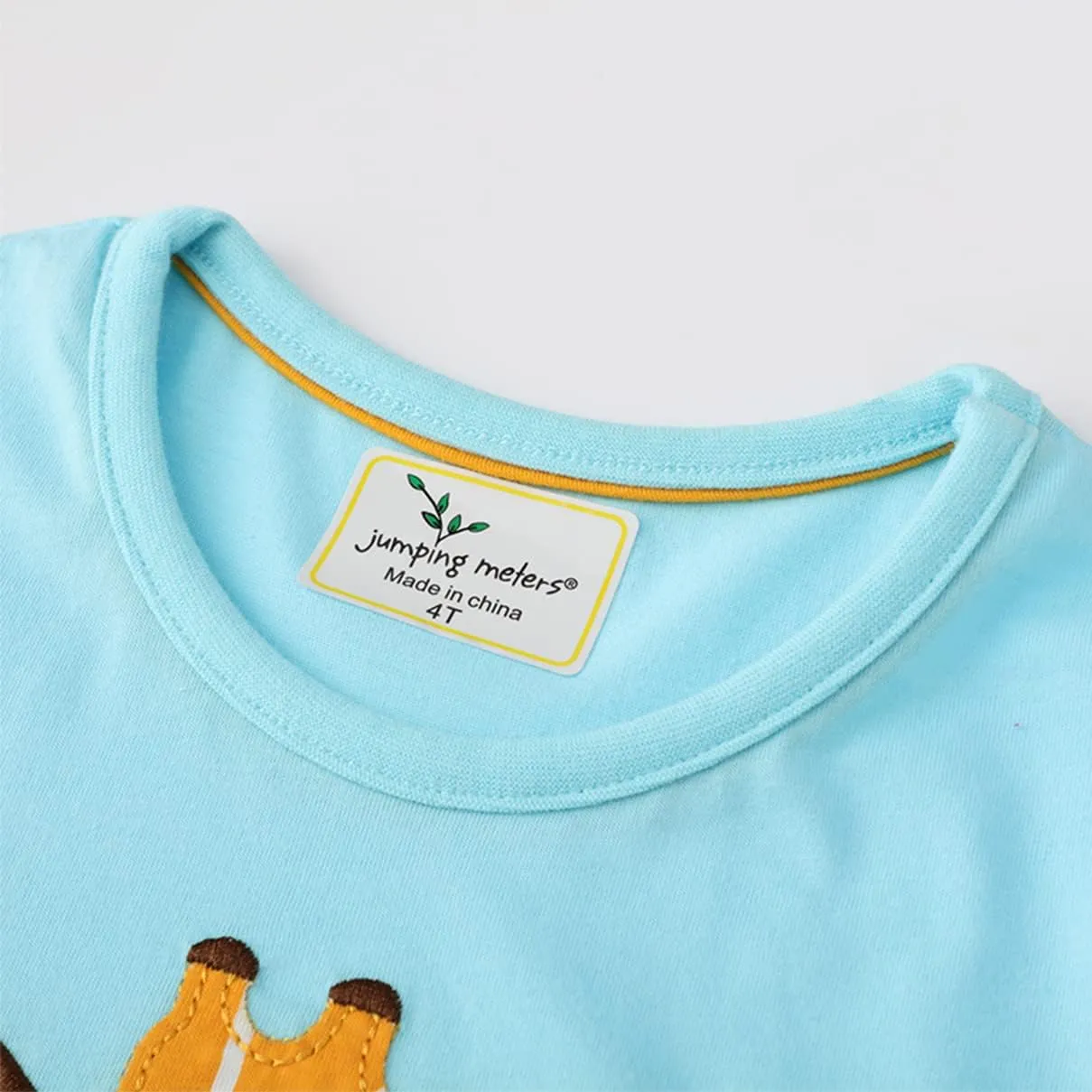 SHOOYING Girls Dresses Cartoon Dress Casual Cotton Cute Tshirt Dresses 2-8 Years
