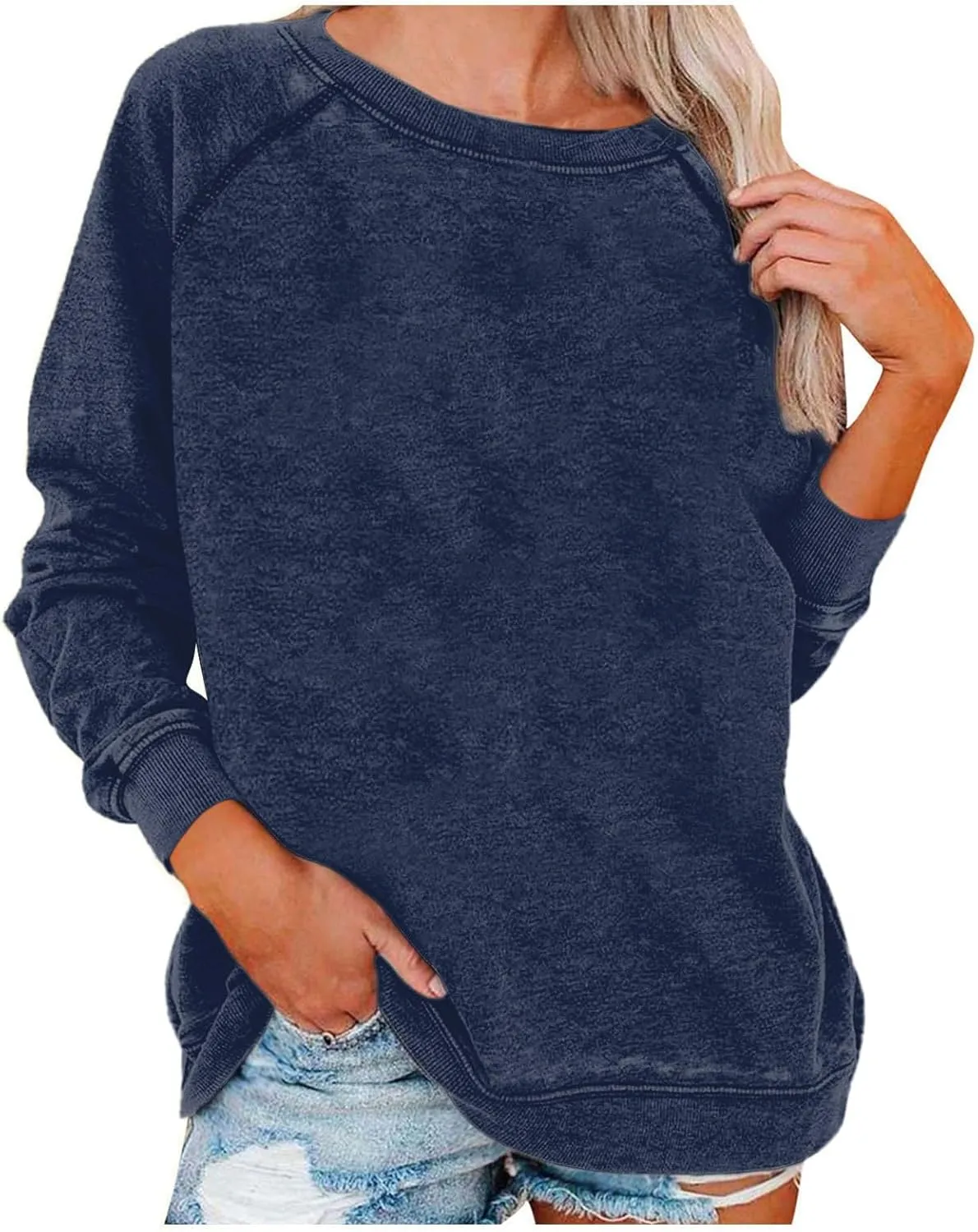 Sweatshirt For Women 2023 Crewneck Sweat Shirt Fall Winter Fashion Pullover Tops Long Sleeve Oversized Sweatshirts