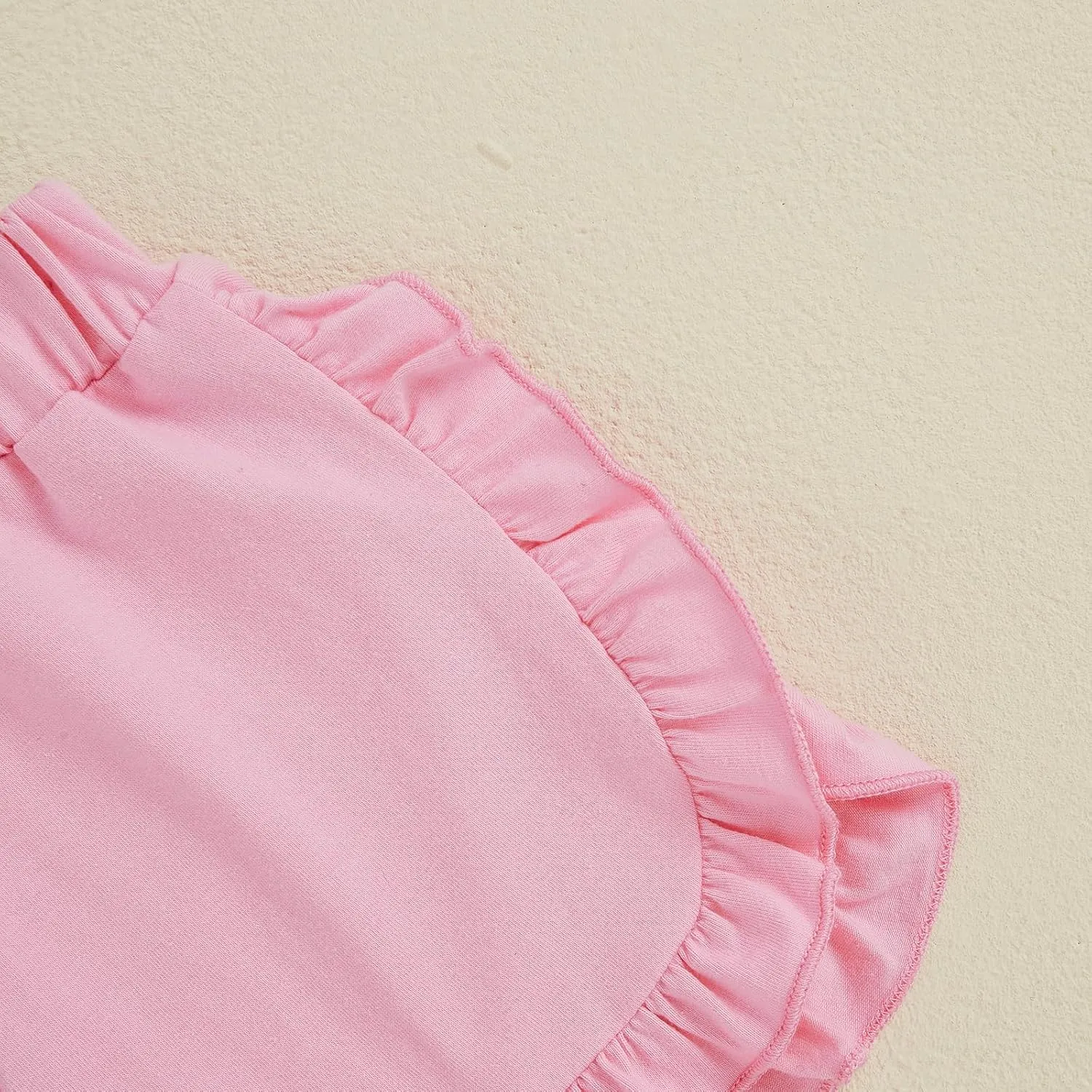 Toddler Baby Girl Shorts Solid Color Elastic Waist Ruffle Short Pants Casual Summer Bottoms